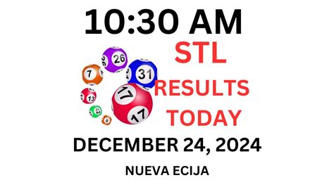 1ST DRAW, STL NUEVA ECIJA 10:30AM Result Today .